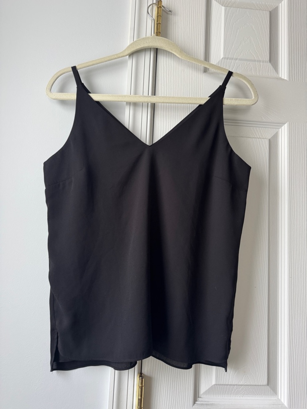 White House Black Market Black V-Neck Spaghetti Strap Camisole